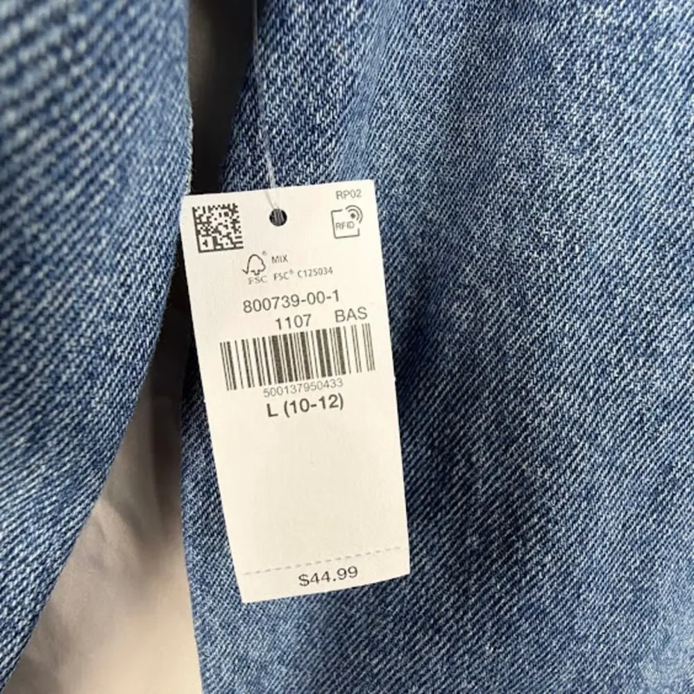 Old Navy Kids Denim Jacket L 10-12 Blue Trucker NWT $45 MSRP